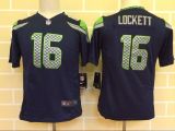 Nike Seattle Seahawks #16 Lockett Blue Kids Jersey