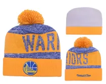 NBA Golden State Warriors Yellow Beanie--YD