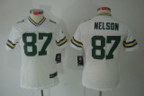 Nelson Limited Jersey: Nike Women #87 Green Bay Packers Jersey in white