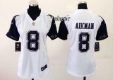 NFL Dallas Cowboys #8 Aikman White Women Jersey