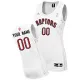 White Raptors Custom NBA Women Jersey