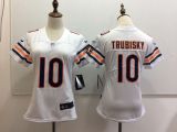 Womens Chicago Bears #10 Trubisky White Jersey