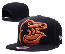 MLB Baltimore Ravens Black Snapback Hats--YD