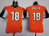 Yellow A.J Green Cincinnati Bengals youth #18 Nike NFL Jersey