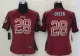 Women 2013 NEW Nike Washington Red Skins 28 Green Drift Fashion Red Elite Jerseys