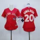 MLB Toronto Blue Jays #20 Donaldson Womens Red Jersey