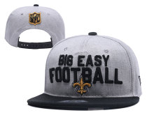 NFL New Orleans Saints Grey Snapback Hats--YD