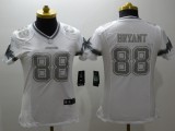 Womens NFL Dallas Cowboys #88 Bryant Platinum Jersey