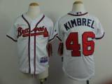 MLB Atlanta Braves #46 Craig Kimbrel White Kids Jersey