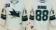 NHL San Jose Sharks #88 Burns White Youth Jersey