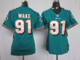 green #91 Wake Nike Miami Dolphins Kids jersey