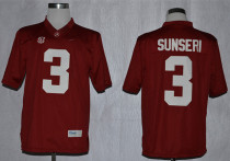 Alabama Crimson Tide 3 Vinnie Sunseri Red Kids Jersey