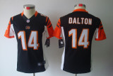 Andy Dalton black Jersey, Cincinnati Bengals #14 Women Nike limited Jersey