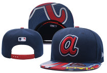 MLB Atlanta Braves Blue Snapback Hats--YD
