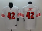 Men's San Francisco 49ers Ronnie Lott Nike White Color Rush Vapor Untouchable Limited Player Jersey