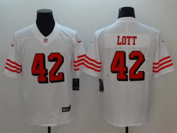 Men's San Francisco 49ers Ronnie Lott Nike White Color Rush Vapor Untouchable Limited Player Jersey