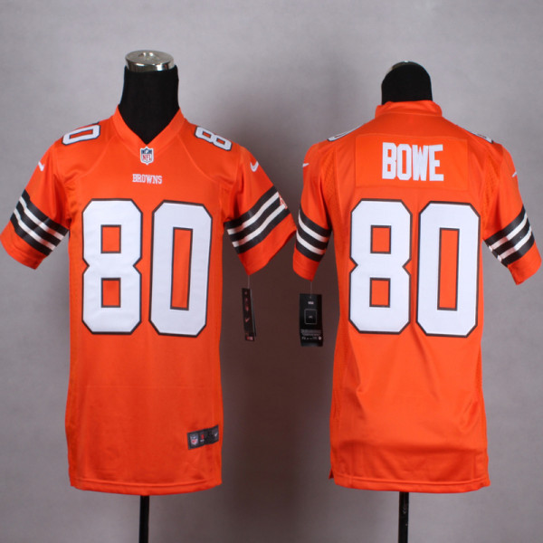 Nike Cleveland Browns #80 Bowe Orange Youth Jersey