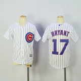 Kids MLB Chicago Cubs #17 Bryant White Jersey