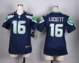 Nike Seattle Seahawks #16 Lockett Women Blue Jersey