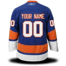 #00 Your Name Home EDGE Custom New York Islanders Jersey in Blue