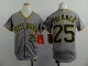 MLB Pittsburgh Pirates #25 Polanco Grey Youth Jersey