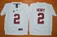 2015 Youth Alabama Crimson Tide Derrick Henry 2 Diamond Quest College Football Limited Jerseys - White