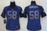 Women 2013 NEW Nike Baltimore Ravens 58 Dumervil Drift Fashion Purple Elite Jerseys