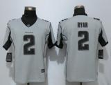 Women New Nike Atlanta Falcons 2 Ryan Nike Gridiron Gray II Elite Jersey