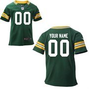 Nike Green Bay Packers Toddlers Customized Green Jersey