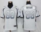 Women NEW Nike Dallas cowboys 88 Bryant Drift Fashion White Elite Jerseys