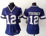 Womens Nike Dallas Cowboys #12 Staubach Blue Jersey