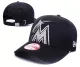 MLB Miami Marlins Black Color Snapback Hats--GS
