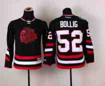 NHL Chicago Blackhawks #52 Bollig Black Youth Jersey