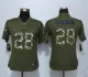 Women New Nike Minnesota Vikings 28 Peterson Green Salute To Service Limited Jersey