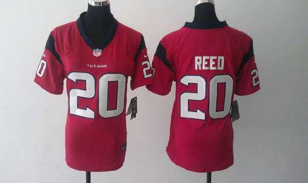 Nike NFL women Texans #20 REED jerseys Red