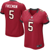 women NIKE Freeman red jersey, Tampa Bay Buccaneers #5 jersey