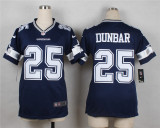 Nike Dallas Cowboys #25 Dunbar Blue Women Jersey