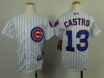 MLB Chicago Cubs #13 Castro White Youth Jersey