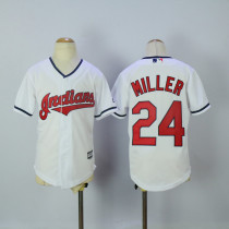 MLB Cleveland Indians #24 Miller Kids Jersey