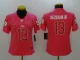 Womens New York Giants #13 Beckham JR Pink Limited Color Rush Jersey