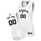 White Spurs Custom NBA Women Jersey