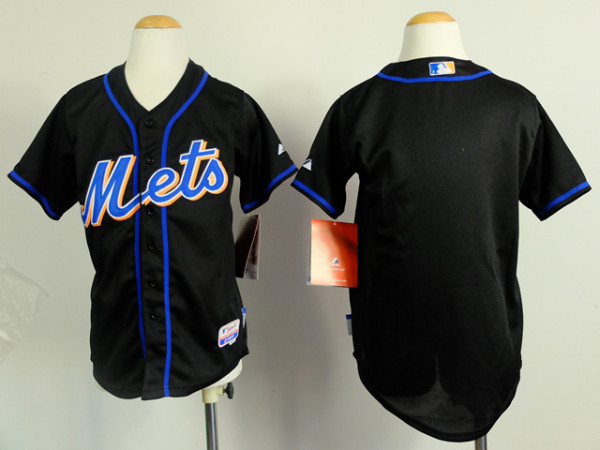 MLB New York Mets Black Youth Blank Jersey