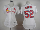 Women St.Louis Cardinals #52 Wacha White 2015 MLB Jersey