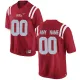 Mens Ole Miss Rebels Customized College Alumni Football Limited Jersey - Red