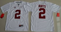NCAA Alabama Crimson Tide #2 Jalen Hurts College Football Youth White Jerseys
