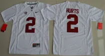 NCAA Alabama Crimson Tide #2 Jalen Hurts College Football Youth White Jerseys