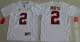 NCAA Alabama Crimson Tide #2 Jalen Hurts College Football Youth White Jerseys