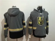 Vegas Golden Knights blank grey Pocket NHL Old Time Hockey Pullover