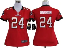 #24 Mark Barron red Tampa Bay Buccaneers women NIKE jersey