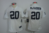 Nike Women #20 white McFadden Limited Oakland Raiders jersey